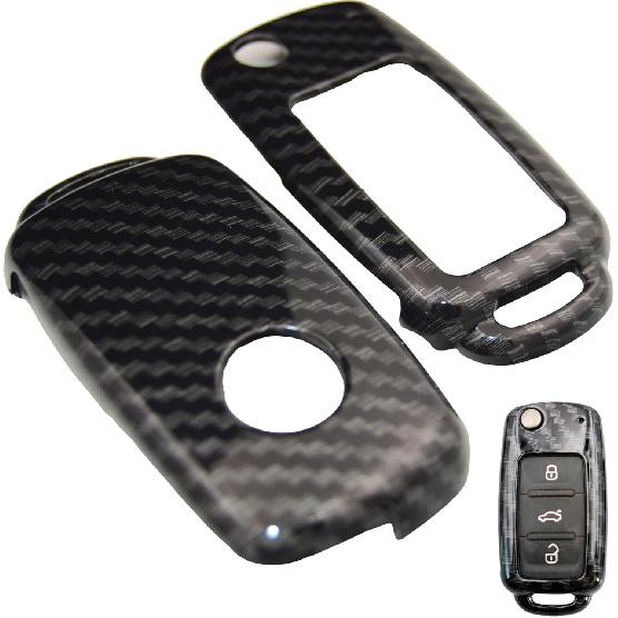 Rmote Key Fob Cover Case for Volkswagen VW Passat CC Tiguan Touareg Eos Golf GTI Jetta Beetle Rabbit 3 Buttons Fold Flip Key