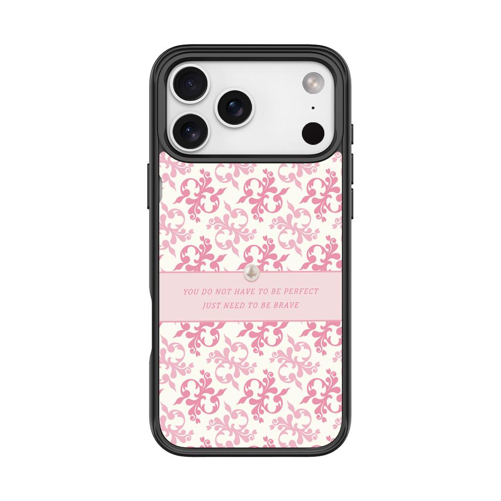Applicable to Apple 17 mobile phone case, advanced sense 16 replaceable back plate 15promax magnetic mobile phone case, light pink pattern