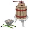 Vidaxl 2-Piece Fruit and Wine Press and Crusher Set