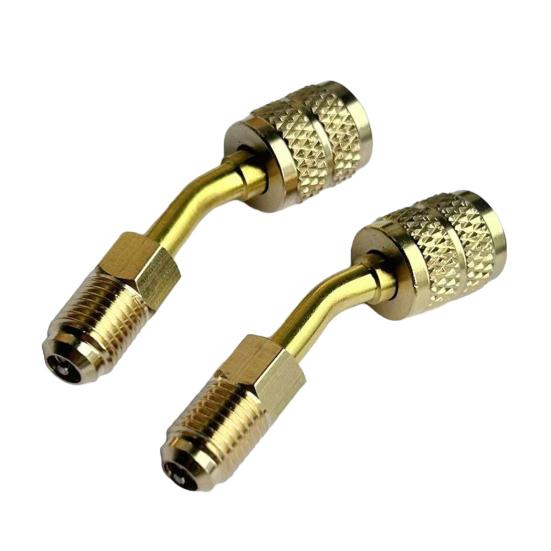 R410 Refrigerant Brass Adapter Rustproof Corrosion Resistant Universal Reverse Thread