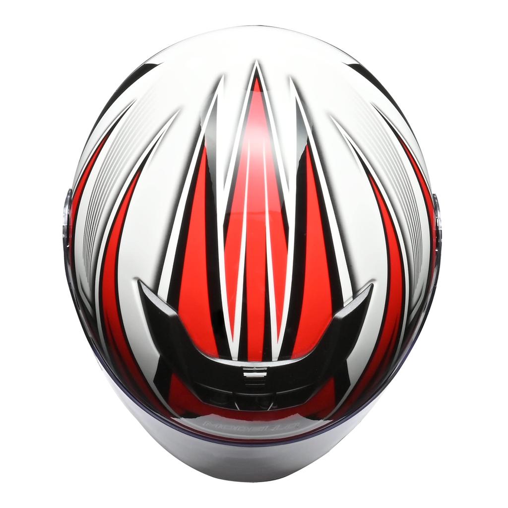 LEAD Motorcycle Helmet Full Face MODELLO White Free Size than (Less 57-60cm)
