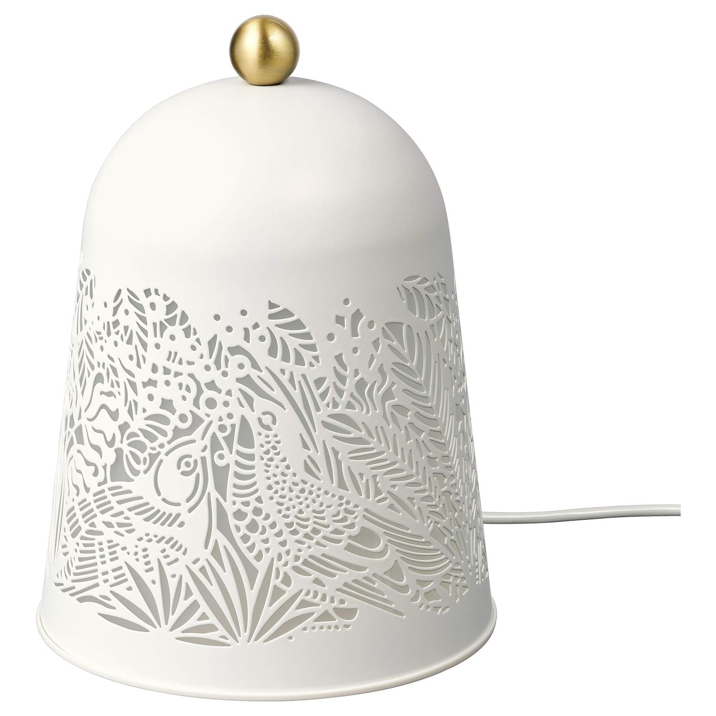 

IKEA SOLSKUR LED Table Lamp, 19cm, White/Brass (104.408.38)