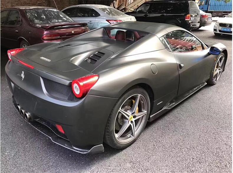 For Ferrari 458 2011-No Carbon Fiber Front Lip Rear Diffuser Bumper Spoiler Side Skirt Body Kit Upgrade Refits Splitter HS3