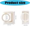 Rotatable Hook Bracket For Curtain Rod Towel Rack With Strong Plastic Materials And Easy Installation