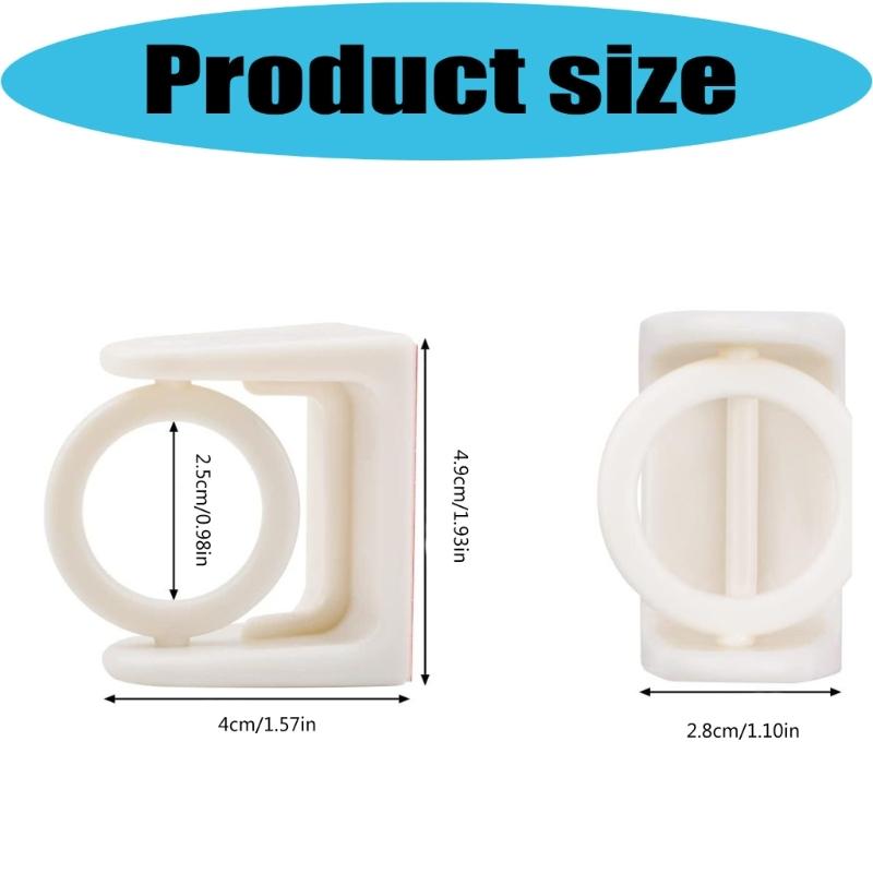 Rotatable Hook Bracket For Curtain Rod Towel Rack With Strong Plastic Materials And Easy Installation