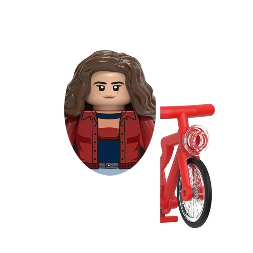 4Pcs/Set Dustin Eleven Mike Will Hopper Joyce Brenner Demogorgon Vecna Model Buliding Blocks Bricks Construction Toys For Kids