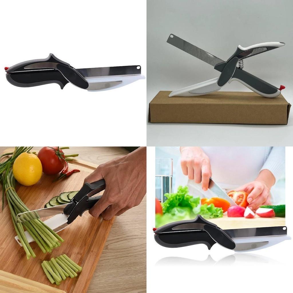 Multipurpose Stainless Steel Kitchen Scissors With Cutting Board Perfect For Vegetables And Baby Food