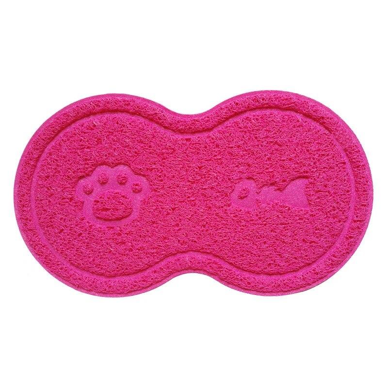 Wolkenform Haustier Katze Hund Füttermatte Unterlage Einfarbig Pfote Fischgrätenmuster Napf Schüssel Rutschfeste Tischset Einfache Reinigung Haustierzubehör