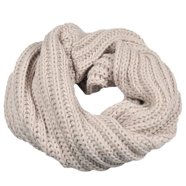 Knitted Circle Wool Scarf Shawl Wrap Winter Warm Collar 