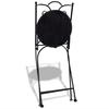 Bistro Chairs Foldable 2 pcs Ceramic Blue and White