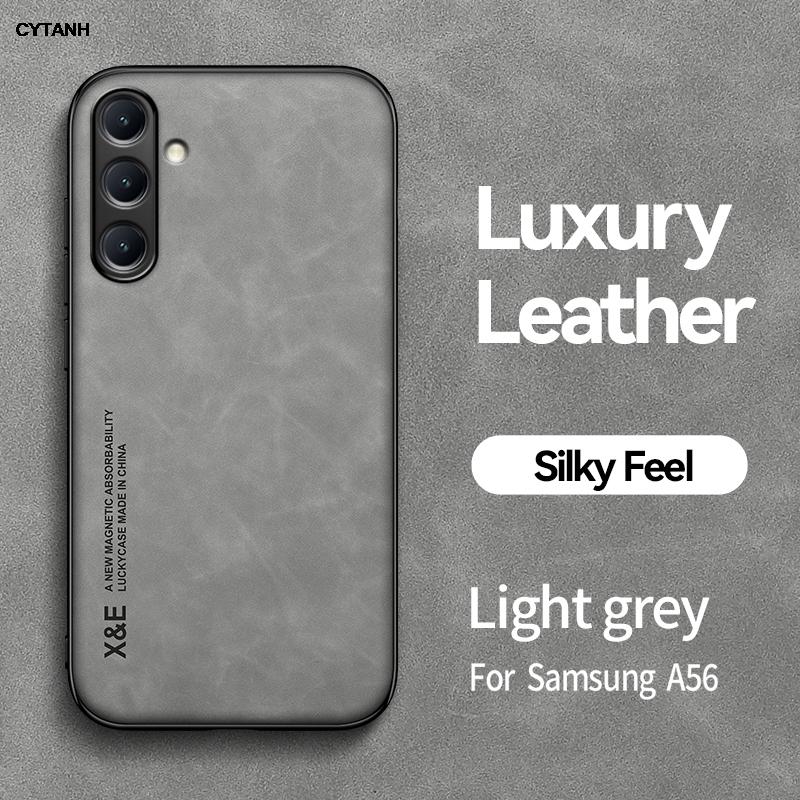 Car Case For Samsung Galaxy A16 5G Cover A06 A26 A35 A56 A 06 16 26 36 56 SM A065F A366B on Built-in Magnetic Holder Phone shell