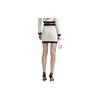 Self-Portrait Bow Knit A-Line Skirt Wool Casual Mini Skirt Women skirts Ivory SWF351M02500