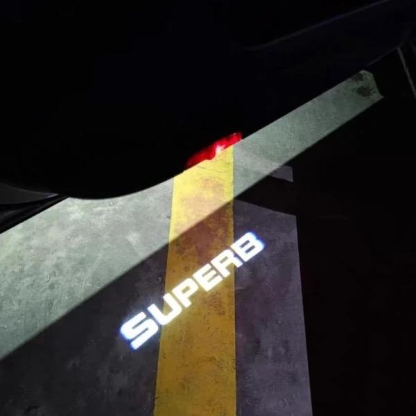 HD LED Car Door Projector Welcome Light For Skoda Superb 2 MK2 Superb 3 2009-2024 AUTO Accessories