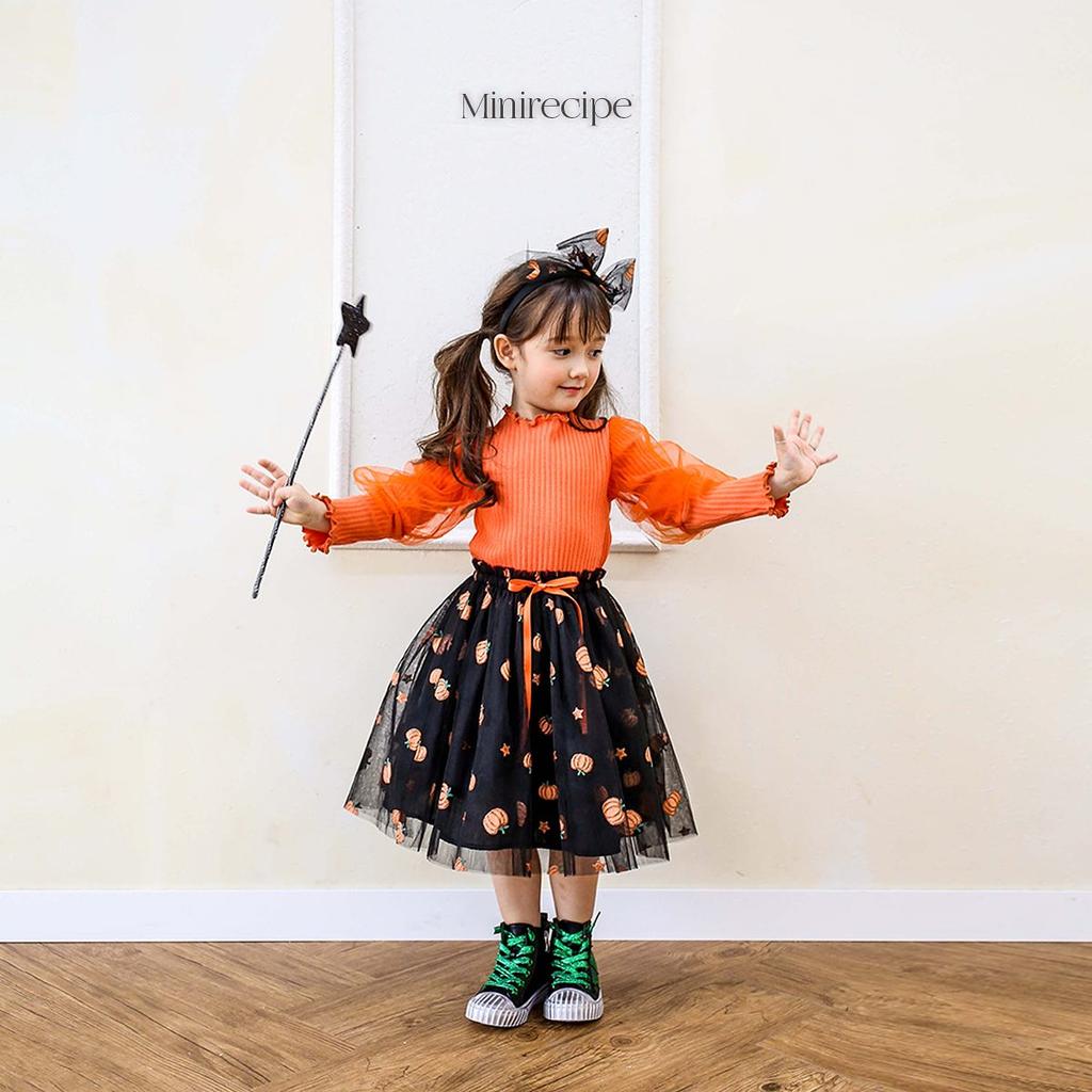 Made In Korea | Mini Recipe Pumpkin Skirt – Charming Balloon Silhouette for Girls