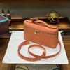 First layer cowhide granular lunch box bag schoolbag shoulder messenger bag versatile tide