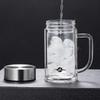 Mingxia Double-Wall Glass Mug with Handle