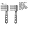 2Pcs Barber Fade Comb Professional Positioning Blending Curved Hair Clipper Comb Home Salon Hairdresser Men Hair Cutting Comb Barber Haircut