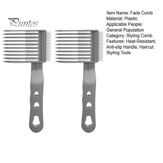 2ks Barber Fade Comb Profesionální polohování Mixování Zakřivený zastřihovač vlasů Hřeben Domácí Salon Kadeřnictví Muži Stříhání vlasů Hřeben Barber Haircut