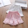 Girls' Summer Five Minute Shorts Girls' Cotton Casual Shorts Skirts Children's Loose Summer Pants