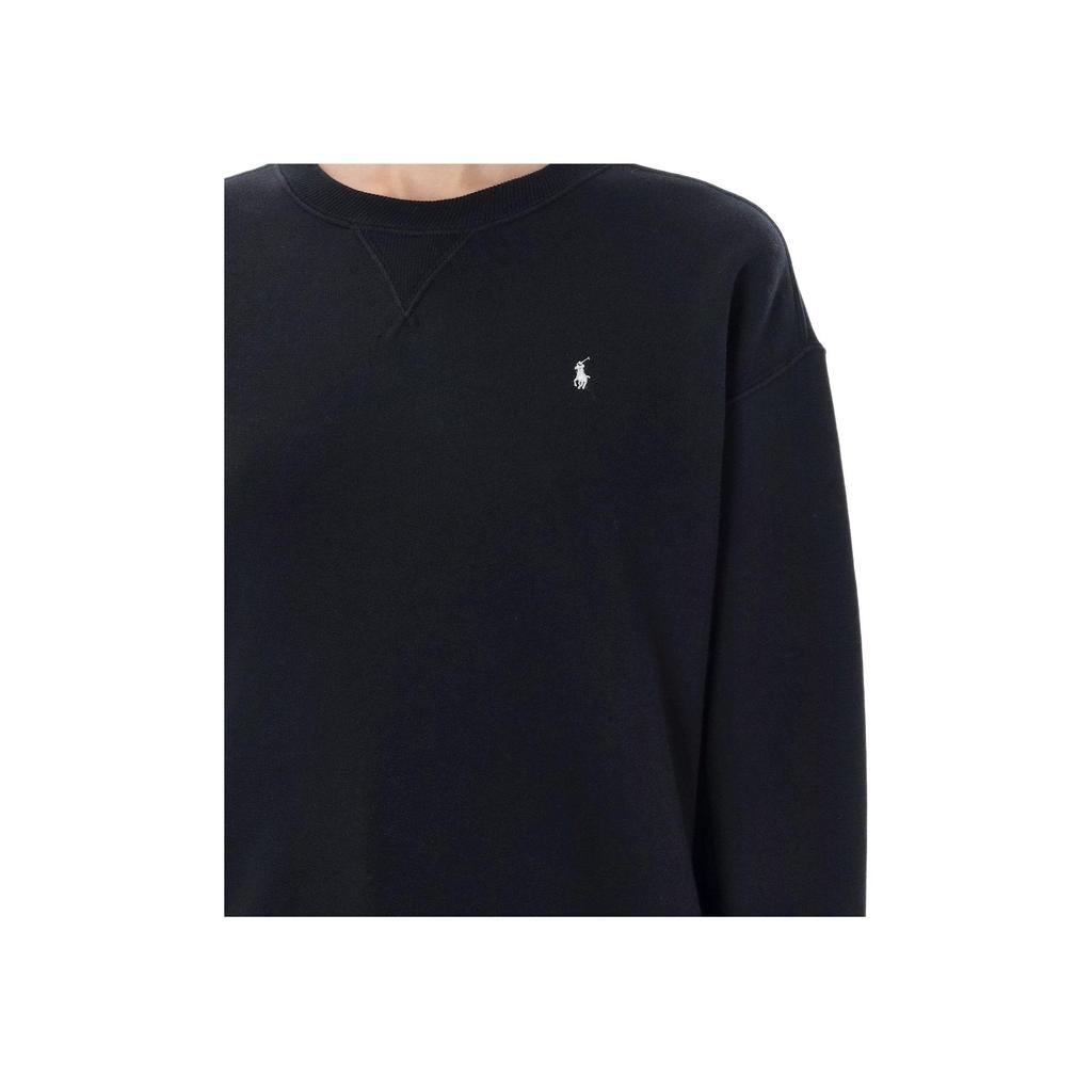 Polo Ralph Lauren Logo Embroidered Crew Neck Long Sleeve Drop Shoulder Sweatshirt Women Sweatshirt 211971690-004