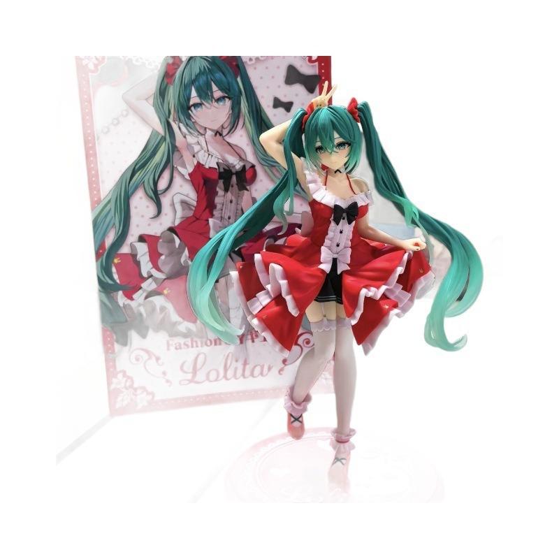 Hatsune Miku Lolita Anime Figure: Beautiful Girl Desktop Ornament Gift