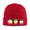 South-Parks Cartoon Knitted Caps for Women Men Skullies Beanies Winter Hats Acrylic Cartman Kyle Stan Crochet Caps