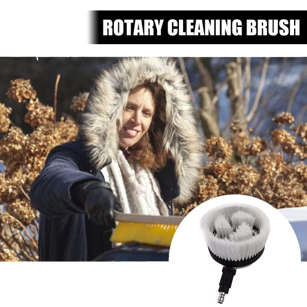 Fan-Shaped Design Rotary Wash Brush 360-Degrees Rotation Car Pressure Washer Brush  Car Cleaning