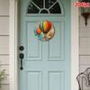 Retro Hot Air Balloon Metal Wall Poster Decor for Living Room
