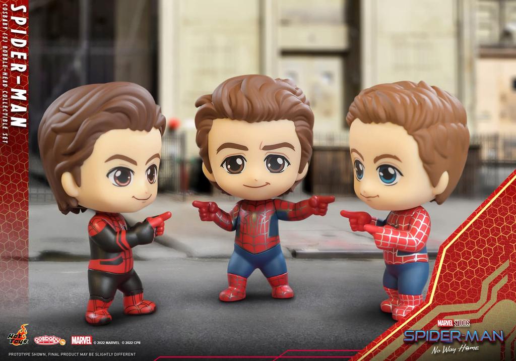 Cosbaby Spider-Man: No Way Home Spider-Man (Set of 3) Non-Scale Figures
