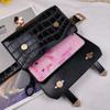 Punk style belt fanny pack women's detachable crossbody chain pouch decorative belt mobile phone bag