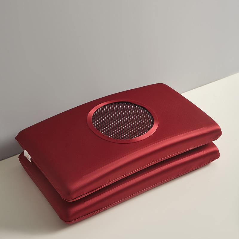 Black Gold Bamboo Charcoal Gel Memory Foam Pillow - Cooling Neck Support for Adults and Students 40x70x10cm красный 2680₽