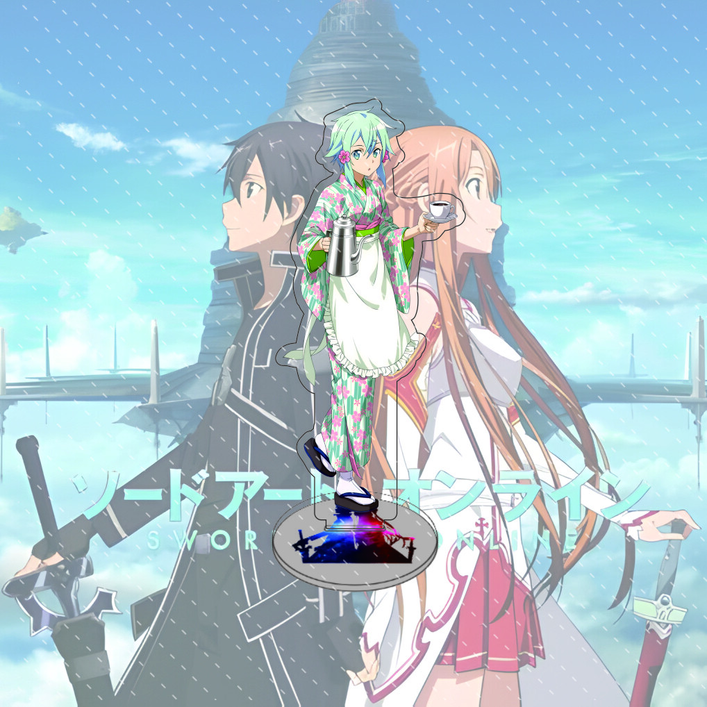 Anime Sword Art Online 15cm Acryl-Ständer Modell Action Schreibtischdekoration Sammlergeschenk
