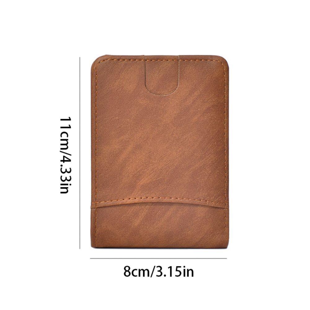 Handheld Short Folding Wallet Waterproof Men Card Holder Simple Pocket Money Purse Bag  Male