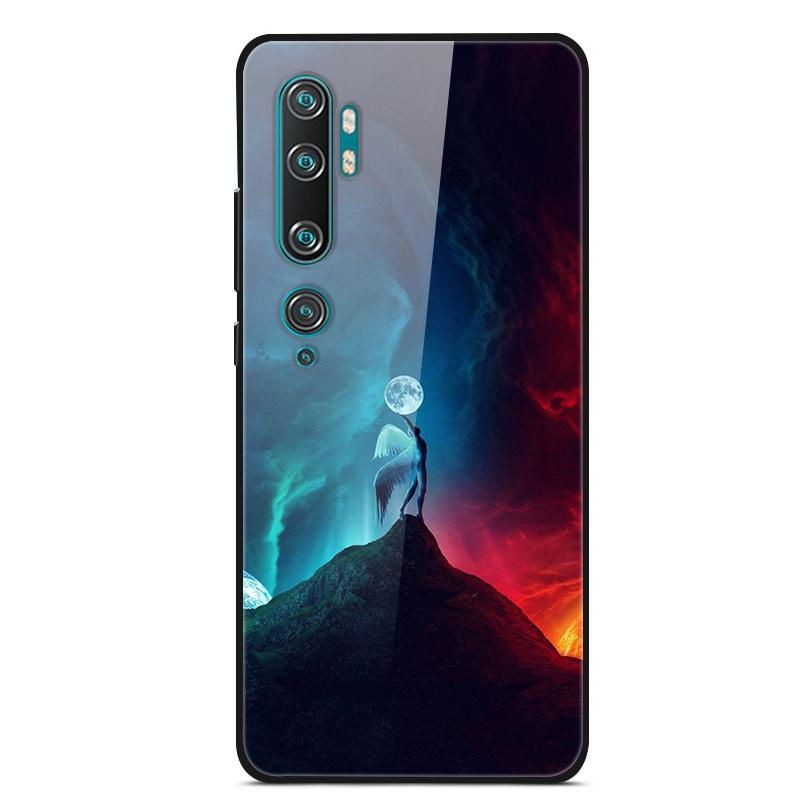 Luxury Cover Case for Xiaomi Mi Note 10 Pro Tempered Glass Cover Silicone Phone Case for Xiaomi Redmi Note 10Pro 10 Pro Cases