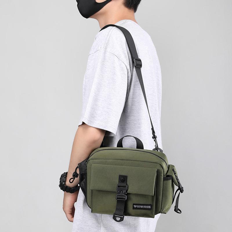 Hohe Qualität Nylon Männer Umhängetaschen 2022 Neue Mode Multifunktions Schulter Tasche Große Kapazität Lässig Reise Taille Packs Männlichen