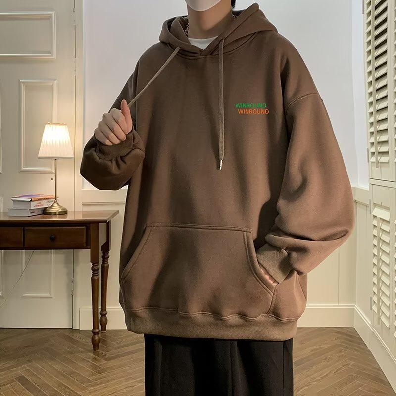 

Мужской 2022 Бордовый Свитшот Тяжелый Зимний на Бархатной Подкладке 2XL