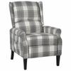 Day and Night - Day and Night White and Grey Fabric Recliner Chair