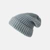 Winter hat women's autumn and winter wool hat big head circumference black cold hat warm ear protection confinement knitted pile hat men