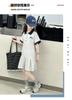 Girls' Short Sleeved Polo Shirt Dress Summer Dress 2026 New Style for Children, Middle-aged and Young Girls, Summer College Style