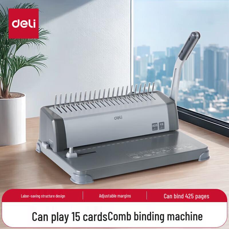 Deli 3872 Manual Comb Binding Machine