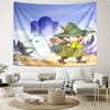 Snufkin Print Tapestry, Backdrop, Easy Setup, Ideal for Bedroom, Office & Living Room, with Aesthetic Wall Hanging Decor.