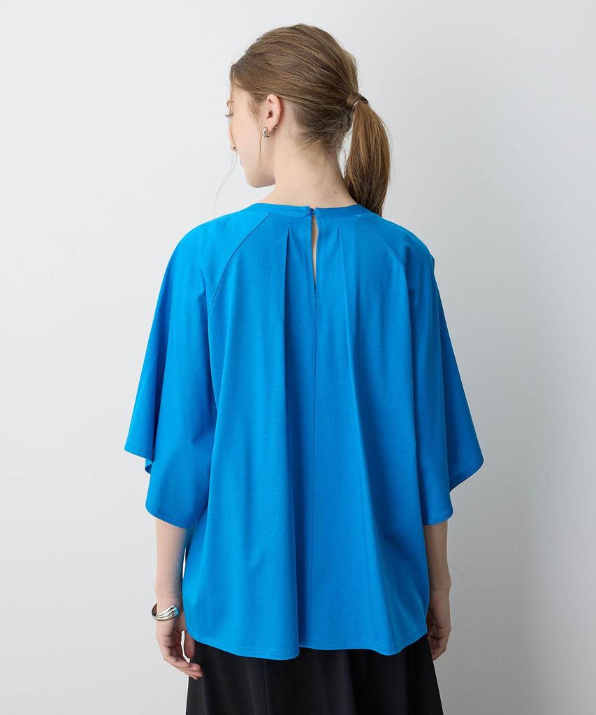 Le Souk Holiday Tuck Design Blue Women's Pullover, 291166,