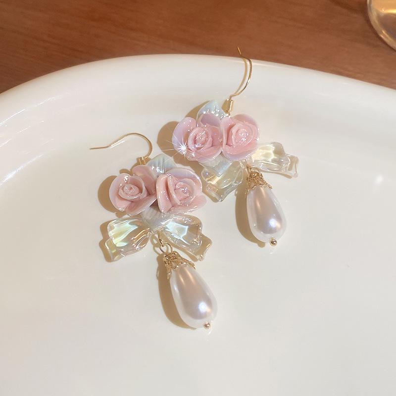 Elegant Fairy Tassel Flower Earrings - Fresh Forest Style for Women