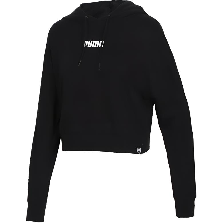 Puma Mikina s logem, zkrácená, dámská, topy, černá 579612-01