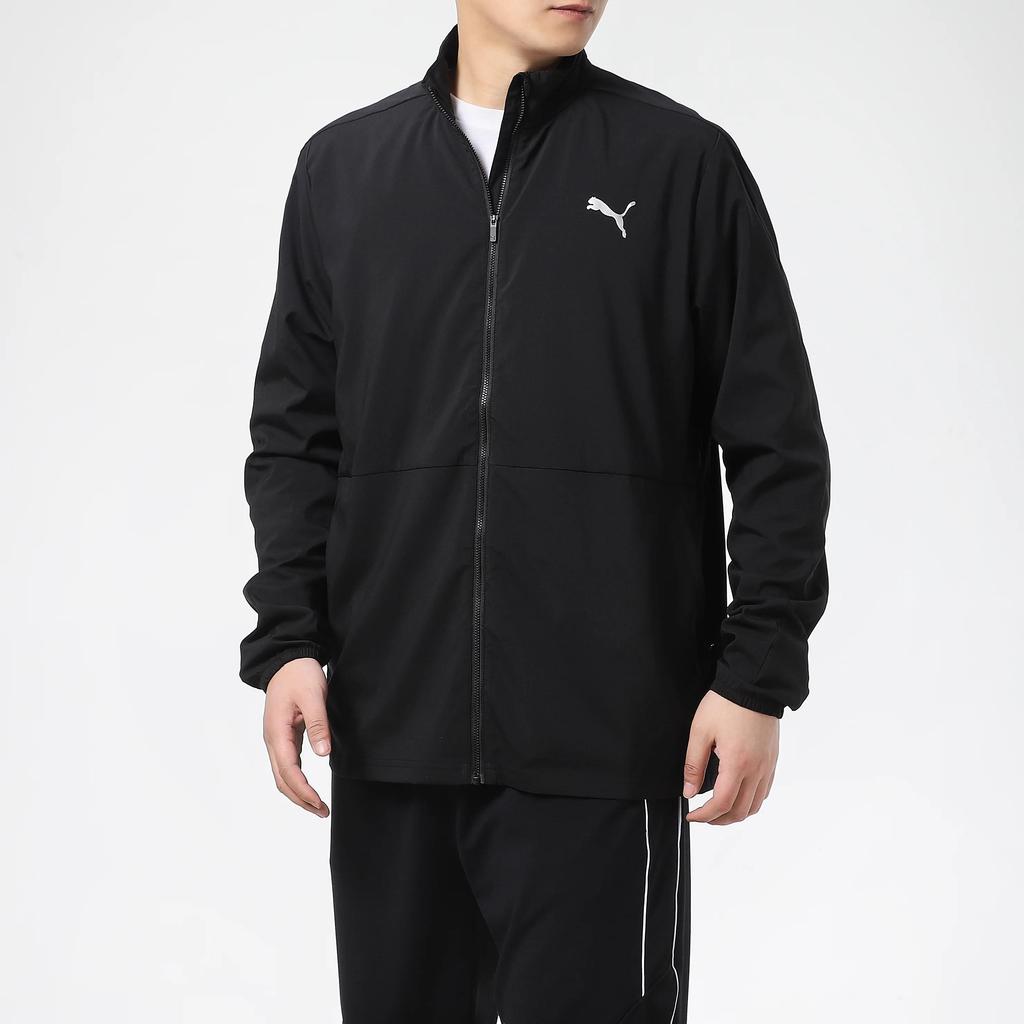 PUMA Jackets Men's Black Stand Collar Moderate Other (Unisex) Jackets 520212 01