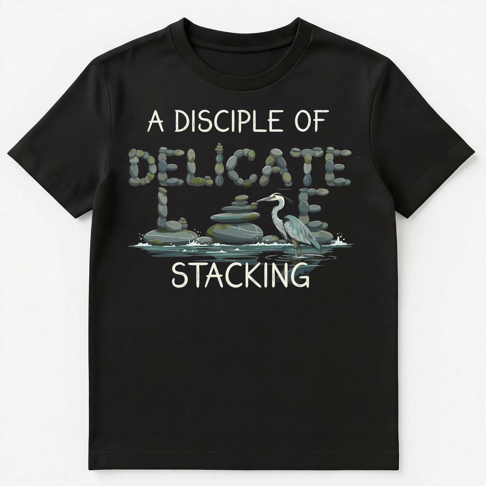 Rock Stacker Delicate Stone Balance Nature Unisex T-Shirt S