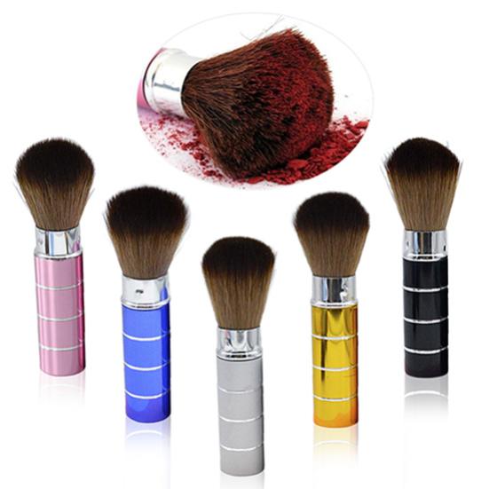 Tragbares Einziehbares Griff Make-up Pinselset Kosmetikset Pro Puder Rouge Pinsel