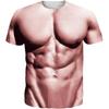 Funny Muscular Man Fat Guy Big Belly Graphic T Shirt for Men Clothing Cosplay 3D Printed T-Shirt Unisex Short Sleeve Tops Tees