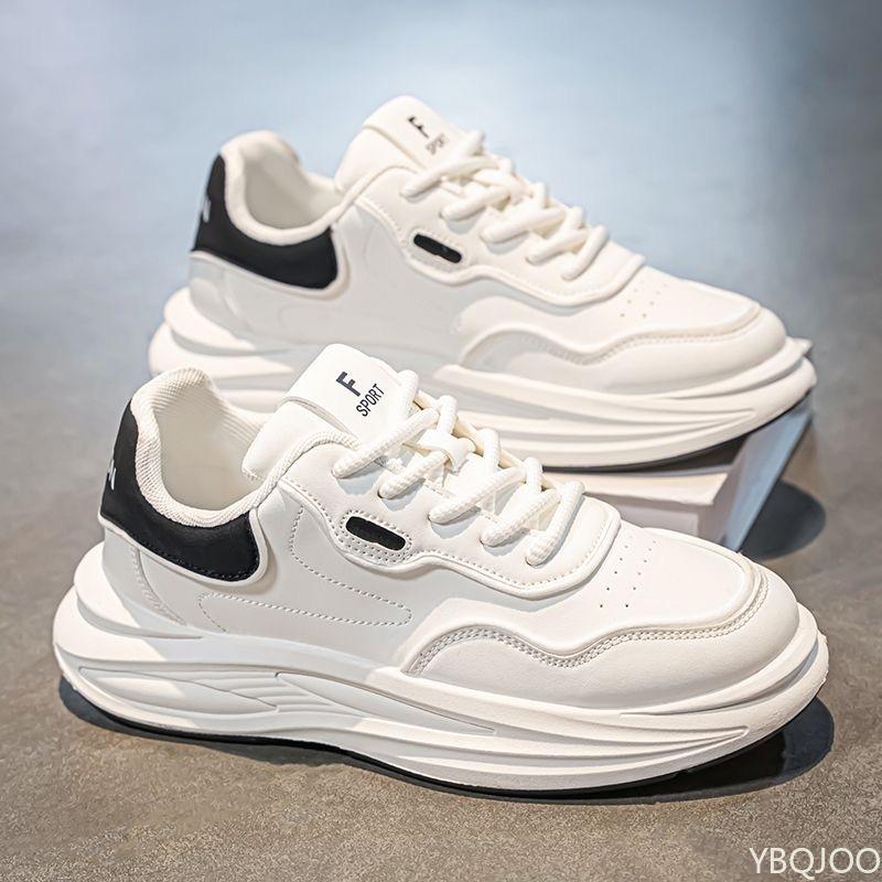 

Fashion Luxury 2025 Spring Men s Shoes New breathable white shoes Trendy versatile thick soled Sneakers Male casual dad footwear Homme 39 чорний