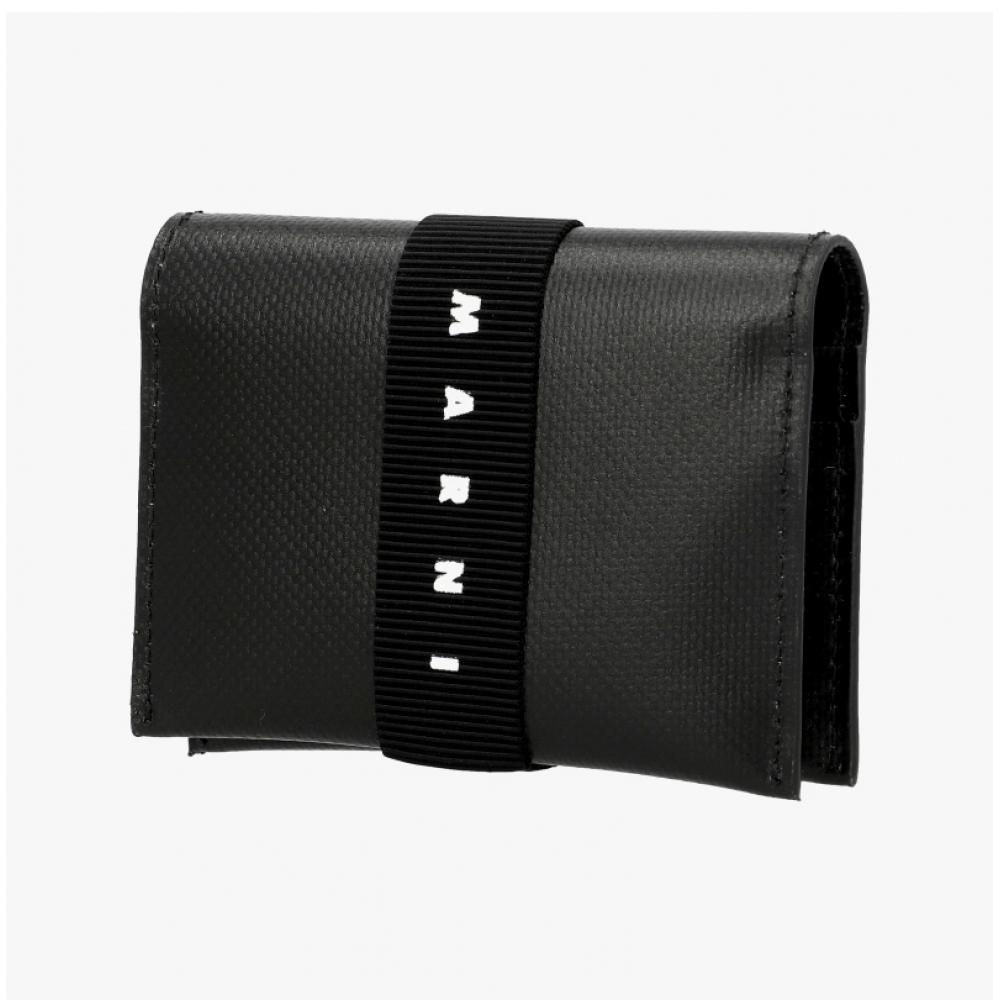 Marni Origami Pvc Banded Card Wallet Pfmi0078a0 P5769 00n99